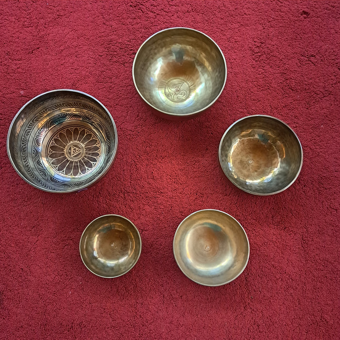 Therapie-Klangschalenset B-Moll/ Cis-Dur